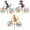 3 Types, variant on Deago Animal Garden Pinwheels Cat Dog On Bike Bicycle Windmill Wind Spinner for Toys Ornaments Outdoor Yard Lawn Decoration