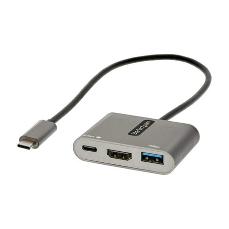 UPC: 0065030892520 | Startech.com C Multiport Adapter  Type-c To Hdmi 4k Video  100w Delivery Passthrough   2-port 3.0 Hub 5gbps (1xtype-c/1xa)  Type-c Mini Dock  Type-c Travel Dock – Portable Lptop Docking Station