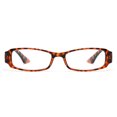 thumbnail image 2 of EYE ZOOM 5 Pack Classic Rectangular Plastic Reading Glasses for Men and Women, Tortoise Brown +1.50, 2 of 5