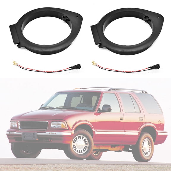 6.5'' Door Speaker Adapter Spacers Bracket W/Wire For Chevy Silverado 1500 1999-2007