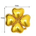 thumbnail image 6 of BalsaCircle 10 Gold 15" Clover Mylar Foil Plain Balloons Wedding Decorations, 6 of 6
