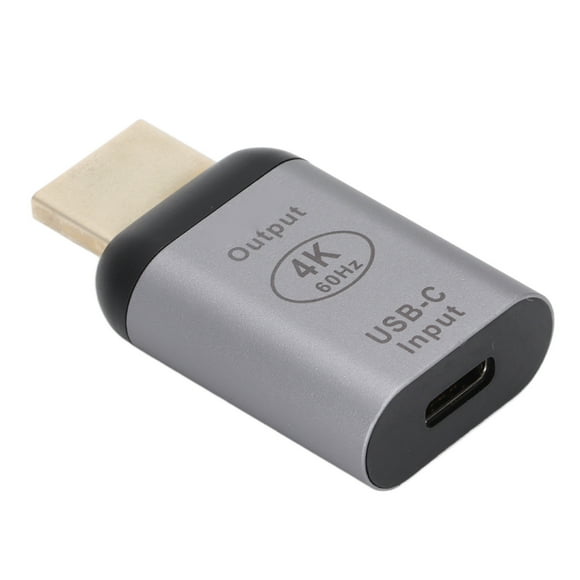 Type C To HD Output Converter, Type C To HD Output Adapter High Definition Aluminum Housing For Projectors Type C Female To HD Multimedia Interface Male(JD0760)