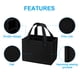 thumbnail image 3 of Uxcell 6 Botellas Bolsa de Transporte de Vino, 2 Paquete Bolsa de Transporte de Botellas de Vino con Divisor Bolsa de Almacenamiento de Vino, Negro, 3 of 6
