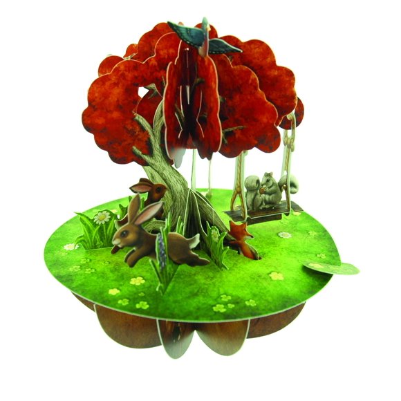 Santoro Pirouettes Arbre de la Forêt Carte Pop-Up 3D