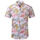 thumbnail image 3 of Camisa de manga corta de poliéster de verano para hombre, con estampado de hojas de madera, camisas hawaianas para playa, blusa informal para hombre, ropa para hombre, 3 of 5
