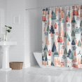 thumbnail image 2 of Rideau de Douche pour Salle de Bain Vacances Xmas Forêt Rustique Rideaux de Douche Imperméables Modernes Crochets Inclus,72x72 Pouces, 2 of 5