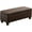 Brown, variant on Black Faux Leather Ottoman with Storage, Rectangular Extra Long Storage Bench for Bedroom and Living Room