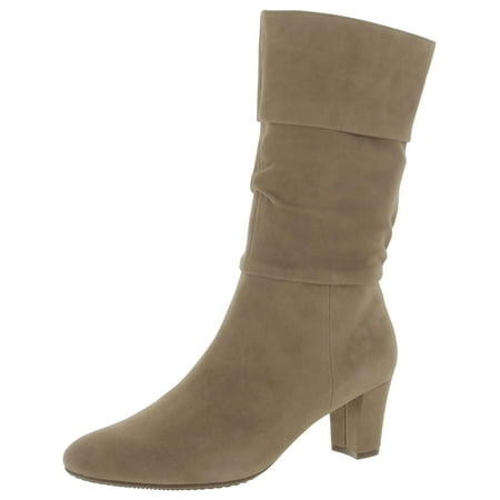 

VANELi Womens Daley Suede Mid-Calf Block Heel Boot