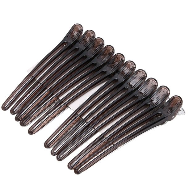 Pin de peinado, 10 piezas Clip de pico de pato Pinza de peluquería Pinzas para peinar el cabello Diseño elevado