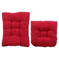 thumbnail image 2 of DEELLEEO Rocking Chair Cushion Set  Tufted Comfortable Cushions for Rocking Chairs with Ties   Seat 17” *17” and 21” *17”  2 Piece Set (Red), 2 of 8