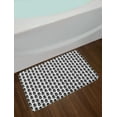 thumbnail image 2 of Pineapple Bath Mat, Monotone Exotic Fruits Pattern Composition Simplistic Vegan Illustration, Plush Bathroom Decor Mat with Non Slip Backing, 29.5" X 17.5", Charcoal Grey White, by Ambesonne, 2 of 2