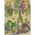 thumbnail image 2 of Kasun, Theresa 19x24 White Modern Wood Framed Museum Art Print Titled - Wine with Apples, 2 of 4