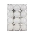 thumbnail image 1 of 24 piezas/juego de adornos para árbol de Navidad de 4 cm que aumentan la atmósfera, diseño de escena decorativa, ligero con cuerda, decoración para árbol de Navidad, brillante, reflectante, blanco, 1 of 5