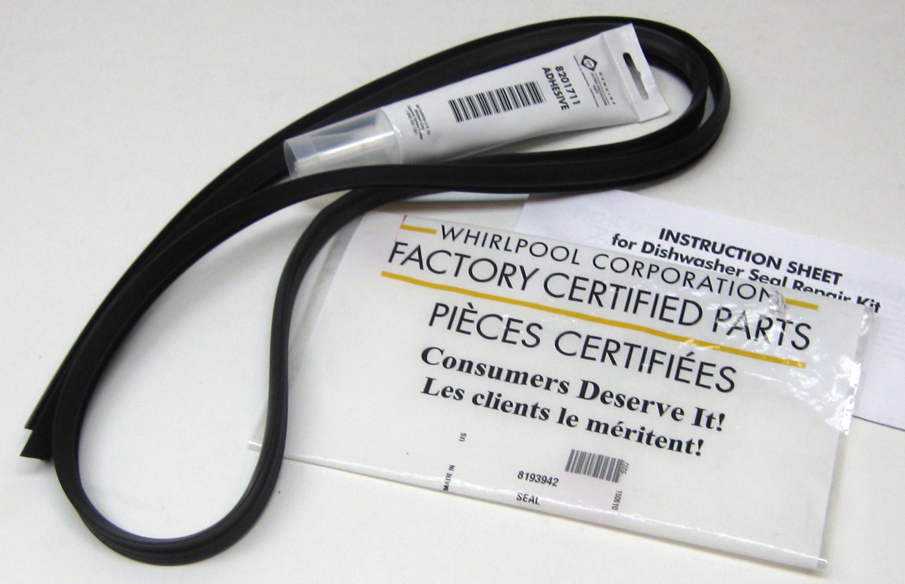 whirlpool dishwasher seal