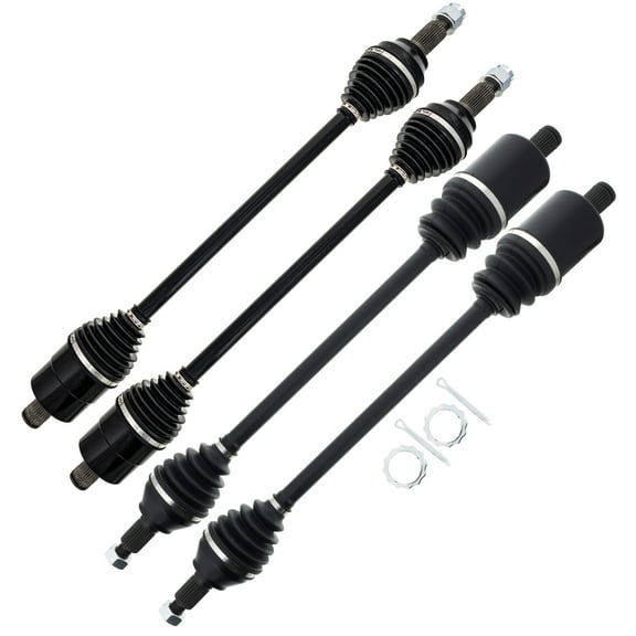 Niche Front Rear CV Axle Drive Shaft Set for Polaris RZR XP 1000 4 MK1012388