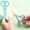 Blue LB 1 Pack, variant on AuroraX Blunt Tip Safety Scissors Stainless Steel Safety Scissors Small Colorful Comfort Grip Craft Safety Scissors with Cover Blue