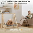 thumbnail image 2 of BRAVE NIUNIU Elevated Swing for Cats & Kittens - Perfect Indoor Cat Furniture - Dog Swing, Breathable Cat Hammock, Kitten Bed Swing C97, 2 of 3