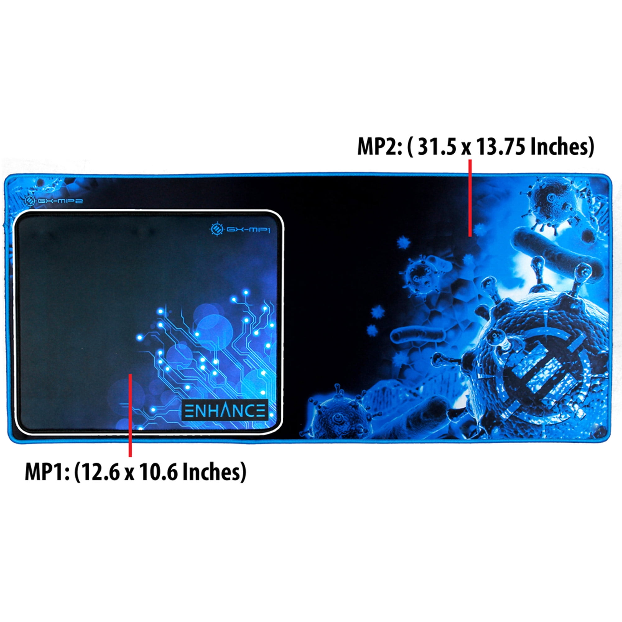 ENHANCE GX-MP2 XL Extended Gaming Mouse Pad Mat (31.5" x 13.75") with Low-Friction Tracking Surface and Non-Slip Backing