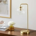 thumbnail image 3 of Modway Silo 1-Light Modern Glass/Metal Table Lamp in Satin Brass, 3 of 9