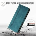 thumbnail image 3 of Compatible with Motorola Moto G Play 4G 2024 Case Flip Wallet case with Card Holder Kickstand Magnetic Premium PU Leather Flip Shockproof Protective Case for Moto G Play 4G 2024 Green HX, 3 of 14