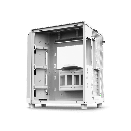 NZXT - H6 Flow RGB ATX Mid-Tower Case with Dual Chamber - White