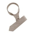 thumbnail image 1 of INSPIRE CHIC Cravates Formelles Ajustées Unies à Nouer pour Homme Brun Clair, 1 of 5