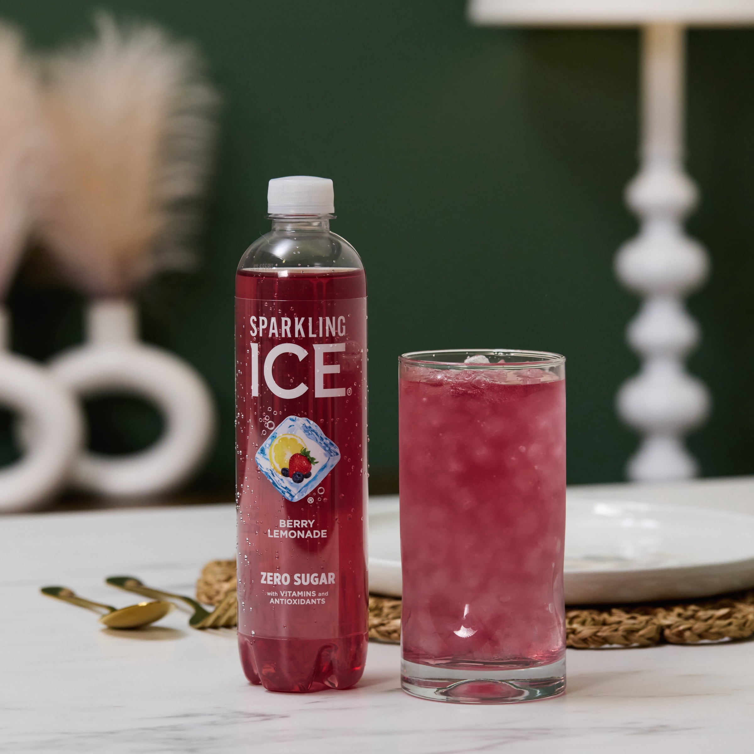 (5 pack) Sparkling Ice Zero Sugar Flavored Sparkling Water, Berry Lemonade 17 fl oz