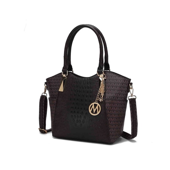 MKF Collection Kristal M Signature Tote bag for Women’s Top-Handle Vegan Leather Shoulder Handbag