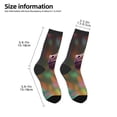 thumbnail image 2 of Rocae Rainbow Scales Fantasy Dragon for Girls Boys Crew Socks,Children's Socks, Kids Socks, Toddler Socks: Daily Wear with Kids School Uniform, 2 of 5