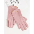 thumbnail image 3 of Spencer Womens Winter Warm Gloves with Touch Screen Texting Fingers, Fleece Lined Windproof Thermal Gloves, Pink, 3 of 9
