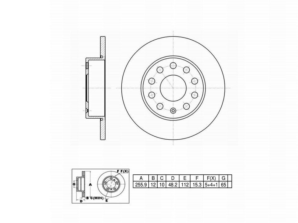 Winstop Brake Rotor, Rear WS239758, Audi A3 2013-2005