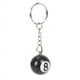 thumbnail image 5 of 4 x de Bola de Billar Anillo de Llave Felicidad Numero 8, 5 of 5