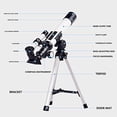 thumbnail image 2 of Astronomical Telescope with Two Eyepieces All-optic Glass for Star Watchers Beginners, 2 of 7