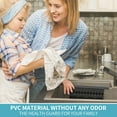 thumbnail image 7 of OTHWAY 9.5"x12" Non-Slip Double Sink Divider Protector Mat - Heavy-Duty Dish Drying Rack with Strong Suction Cups, Easy to Clean & No Smell Kitchen Sink Tray for Glassware, Plates & Dishes (Black), 7 of 7