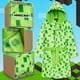 thumbnail image 2 of Bata de lana esponjosa de Minecraft para niños de 13 a 14 años, color verde, 2 of 6