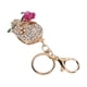 thumbnail image 3 of Llavero De Calavera, Anillos De Llave De Calavera De Flores Gancho, Diamantes De Imitación Checa, Día De La Madre, Colgante De Bolsas, Con Anillos De Llave, Colgante De Autos, 3 of 7
