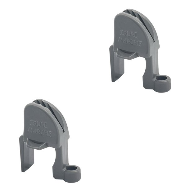 Scienceny Clips para guardabarros, tacos impermeables a prueba de herrumbre de nailon duradero, soportes multifuncionales para colgadores de Gris 2piezas