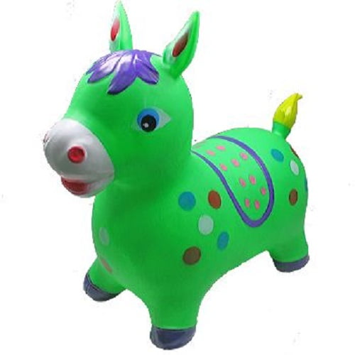 LARGE Green DONKEY Hopper Ride On Toy Bouncing inflatable BOUNCE ALONG Bouncy 