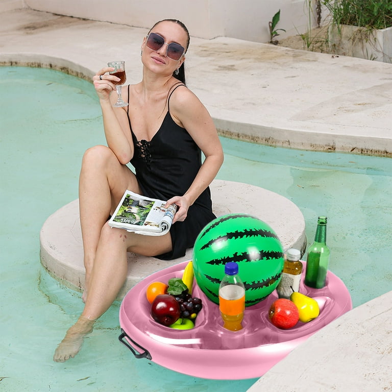 IGEED Upgraded Inflatable Pool Drink Holder,8-Slot Floating Drink
