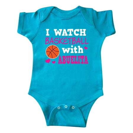 

Inktastic I Watch Basketball with Abuelita Gift Baby Girl Bodysuit