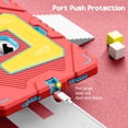 thumbnail image 4 of Fintie Rugged Case for iPad (A16) 11th Generation 11 Inch (2025), iPad 10th Generation 10.9 Inch (2022) - Heavy Duty Shockproof Kid-Friendly Protective Cover, Built-in Kickstand, Pink/Yellow, 4 of 10
