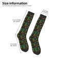 thumbnail image 5 of Daiia Sports Socks Pineapples Printed Novelty Crew Socks for Men Women Knee High Socks Cotton Socks Soft & Breathable Support Unisex Socks, 5 of 9