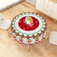 thumbnail image 6 of Christmas Gingerbread Man Round Tablecloth,60 Inch,Washable Decorative Table Cover for Family Xmas Party, 6 of 6