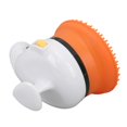 thumbnail image 3 of Dog Shower Attachment Soft Handheld Slip Resistant Hair Grooming Massaging Pet Shower Head for Cats Dogs Orange, 3 of 4