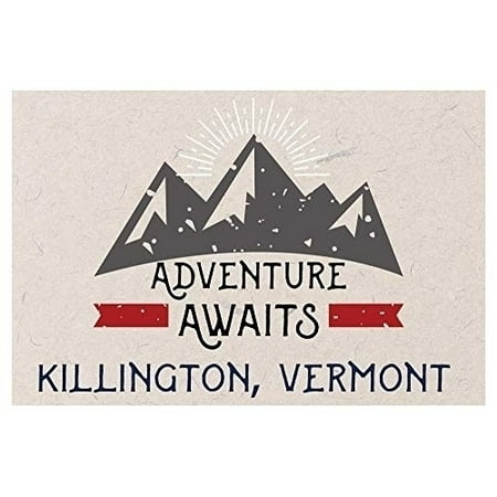 

R and R Imports Killington Vermont Souvenir 2x3 Inch Fridge Magnet Adventure Awaits Design