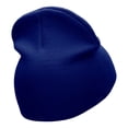 thumbnail image 3 of Scored Embroidered 8 Inch Knitted Short Beanie - Royal OSFM, 3 of 5