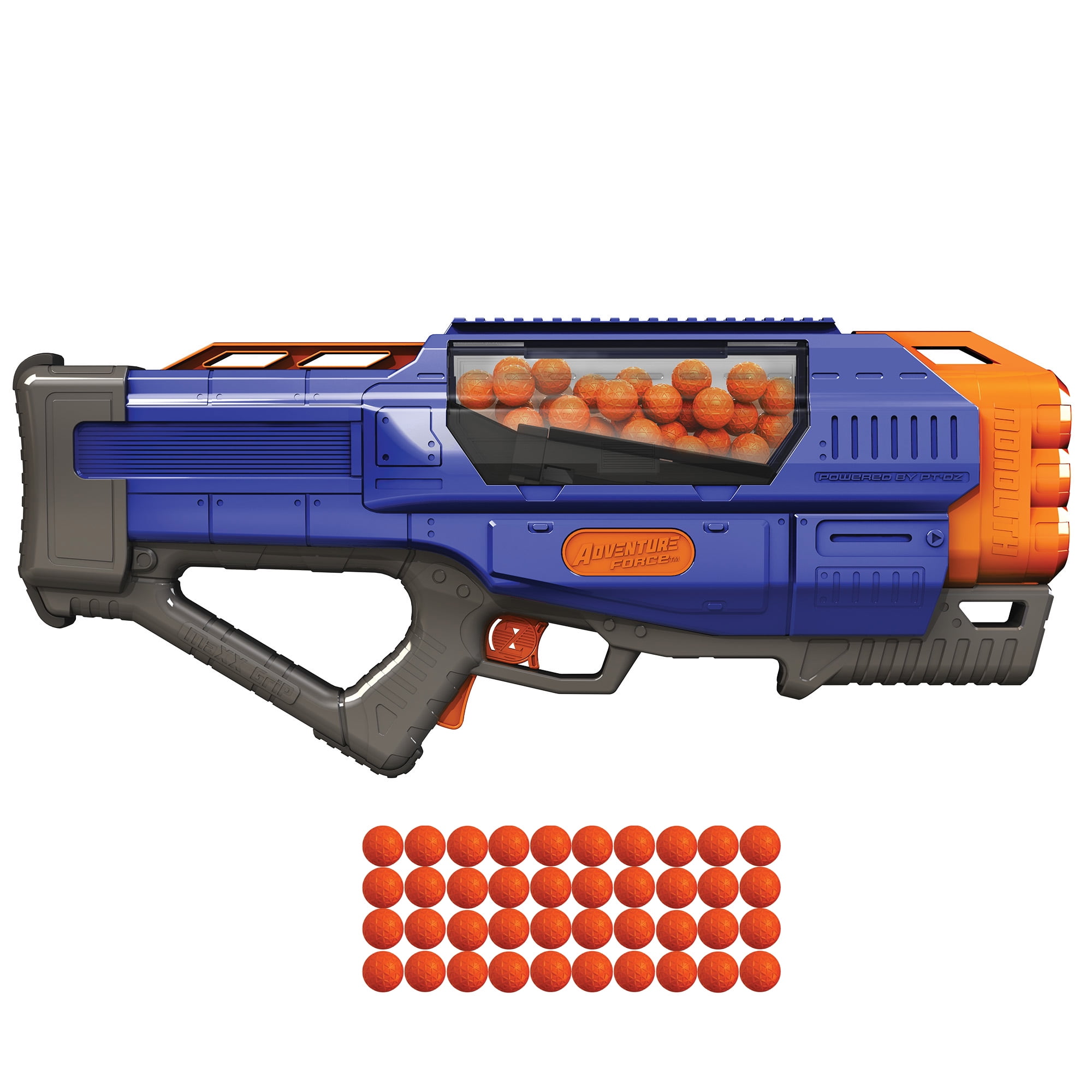 3 X safety orange blaze soft shell nerf type pistol 