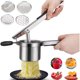thumbnail image 1 of Aplastador de Papas Acero Inoxidable, con 4 Discos Intercambiables, Mango Ergonómico, Picador De Papas Y Frutas,Para Cocina En Casa, 1 of 4