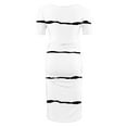 thumbnail image 4 of Zwiiyzr 2025 Women's Maternity Dress Striped Slim Short Sleeve Tank Dresses Scoop Neck Pregnancy Bodycon Dress for Casual Wear White, 4 of 7