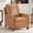 Brown-Plus, variant on Ebello Genuine Leather Push Back Recliner Chair, Wingback Reclining Chair with Padded Seat & Rivet Decoration, Single Sofa for Living Room, Apartment (Dark Brown)